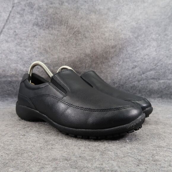 safeTstep Shoes Womens 8 Slip On Clog Work Comfort Uniform Slip Resistant Black - Picture 1 of 14